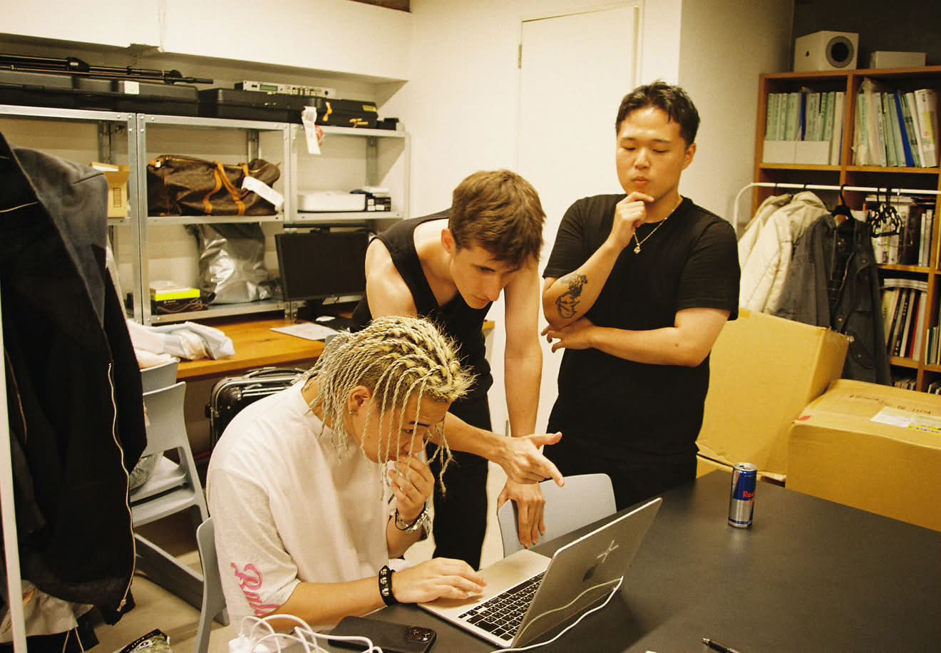 NK Creative meeting with Only U in a Tokyo studio, 2023